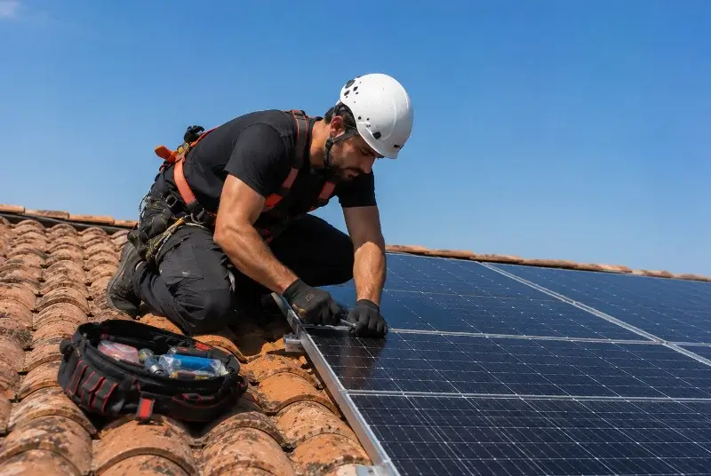 Maintenance et monitoring de panneaux solaires à Elne